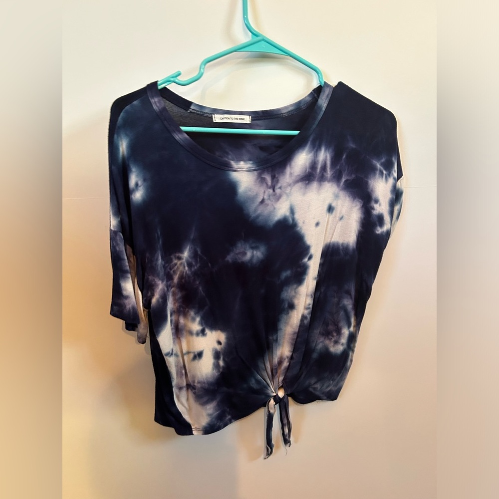 Cropped tie dye top